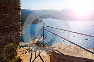 View of the bay of Cabrera