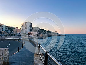 View on the bay of Faro de Cullera, Valencia