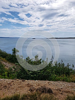 View of the Bay of Fundy from Irving Nature Park, Saint John, New Brunswick