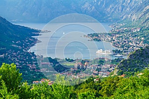 View of the Bay of Kotor from Lovcen Mountain