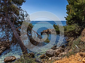 view of the bay LA CALITA, PORTALS NOUS with beach, Mallorca