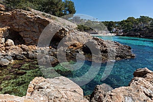 view of the bay LA CALITA, PORTALS NOUS with beach, Mallorca