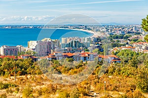 View on bay of Sunny beach resort