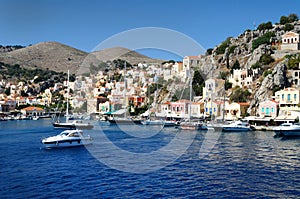 View of the Bay and the waterfront of Simi island.