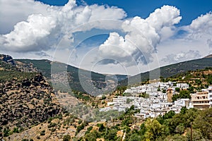 View of BayÃ¡rcal, the highest located town in Sierra Nevada