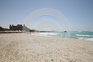 View of beach with Al Qasr resort