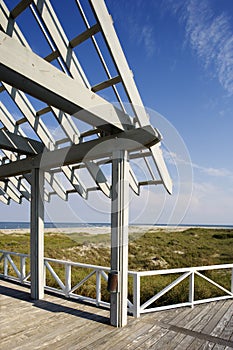 View of Beach from Arbor Deck