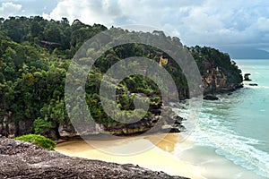 View on the beach in Bako National Park