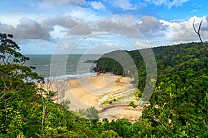 View on the beach in Bako National Park