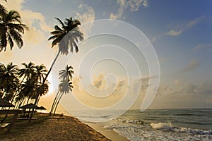 View of beach in Cape Cost, Ghana