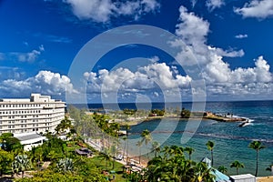 View of beach from Caribe Hilton