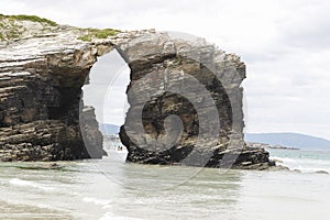 View of the beach of the Cathedrals