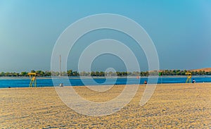 View of a beach in the central Abu Dhabi, UAE...IMAGE