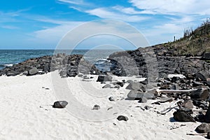 The beach on Isla Iguana located a short boat ride from the beach Playa El Arenal in Pedasi,  Panama photo