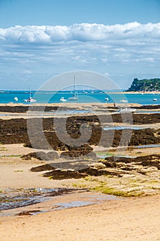 View on the beach of le petit vieil