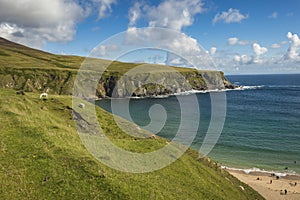 View of the beach at Malin Beg, Co. Donegal