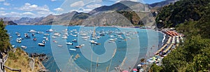 View of the beach of San Nicola Arcella, in Calabria