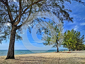 View of the beach in sihanoukville, cambodia