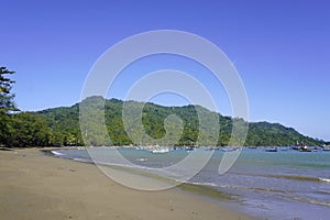 View of the beach on the Tulungagung-Trenggalek Southern Cross Route (JLS)