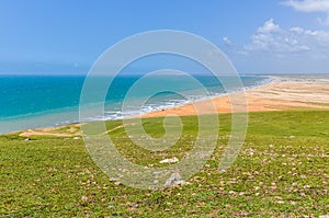 The view of the beaches in Jericoacoara, Brazil