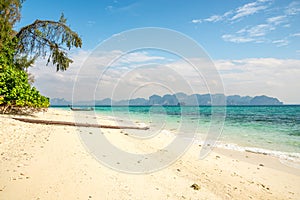 View at the beaches of Poda island in Andaman Sea near Ao Nang town in Krabi, Thailand
