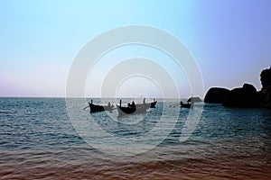 View of the beachscape in Goa