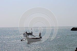 View of the beachscape in Goa