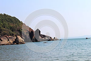 View of the beachscape in Goa