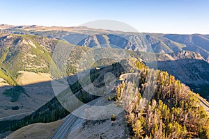 View of the Beartooth Mountains