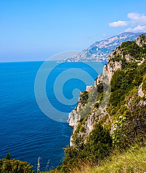 View of beautiful Amalfi Coast