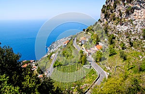 View of beautiful Amalfi Coast