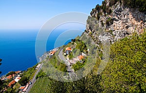 View of beautiful Amalfi Coast