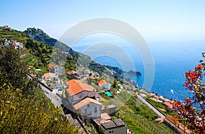 View of beautiful Amalfi Coast