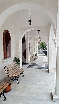 View of beautiful archway passage