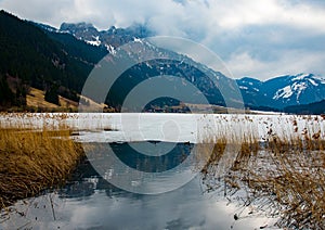 View into beautiful austrian landscape