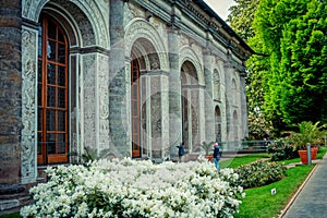 View of beautiful Ball Game Hall and the Royal Garden, Prague - Czech Republic