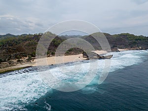 View of beautiful beach with nice coral