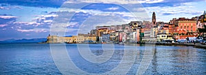 View of beautiful coastal town Gaeta . Landmarks of Italy, Lazio photo