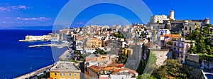 View of beautiful coastal town Gaeta. Landmarks of Italy, Lazio