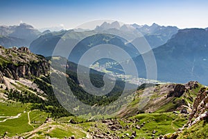 View of the beautiful Dolomites