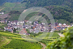 View of a beautiful German village