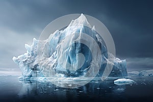 View of beautiful iceberg, AI generated
