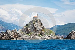 View of beautiful islets Katic Katich and Sveta Nedjelja with