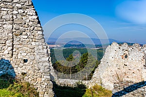 View of the beautiful landscape around the Cachtice dam in Slovakia