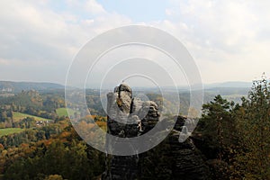 View on the beautiful landscape in dresden sachsen germany