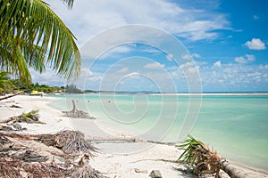 A view of the beautiful Praia do Sossego Sossego beach on Itamaraca island