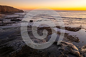 View of beautiful San Diego, California at Sunset Cliffs in Point Loma