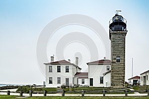 View of the Beavertail lighthouse photo