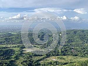 View from Becici Peak or Puncak Becici, Yogyakarta