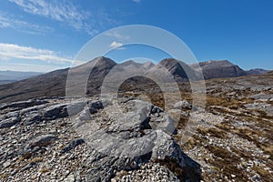 View of Beinn Eighe mountain massif in the Torridon